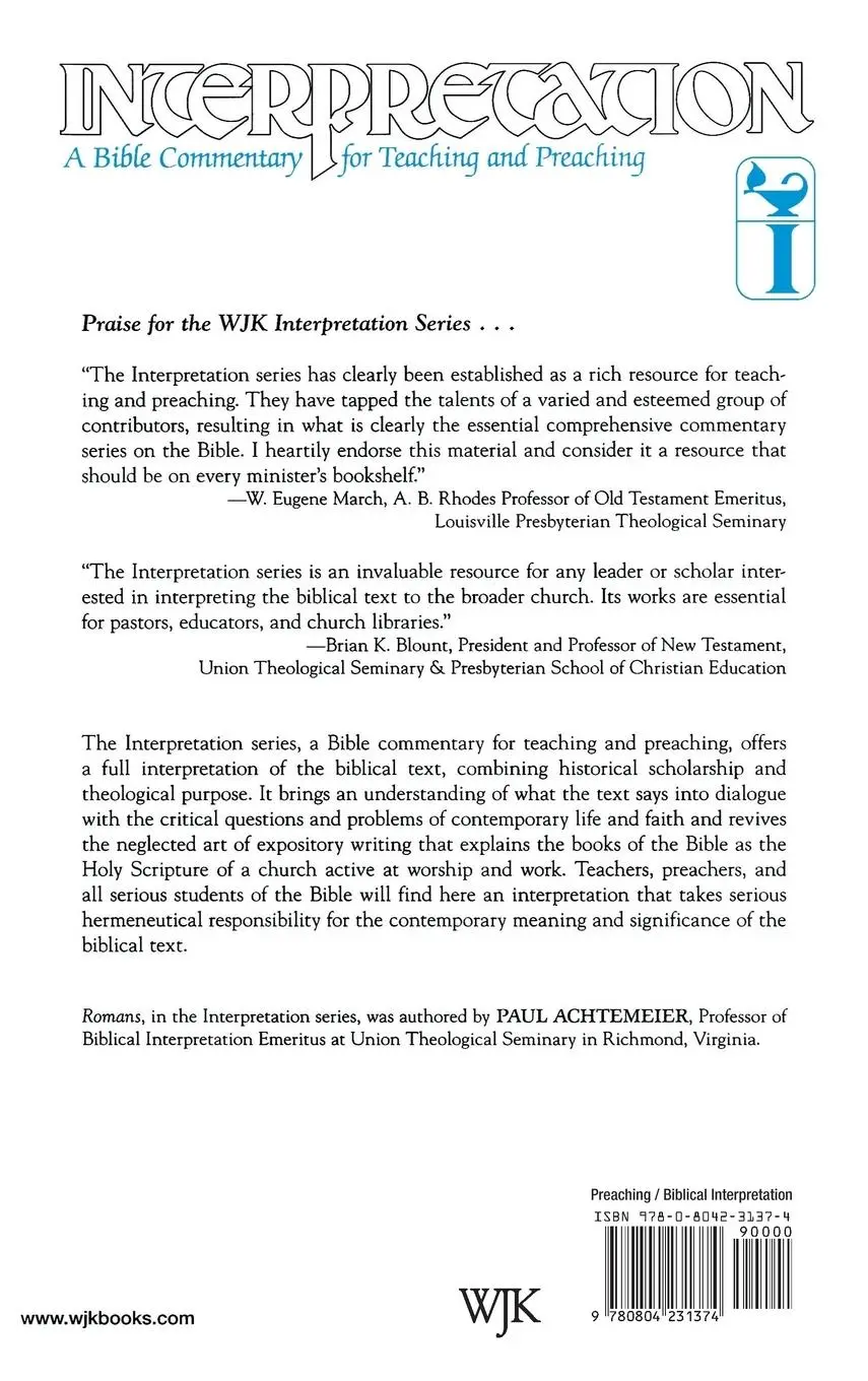 Rückseite: 9780804231374 | Romans | Interpretation: A Bible Commentary for Teaching and Preaching