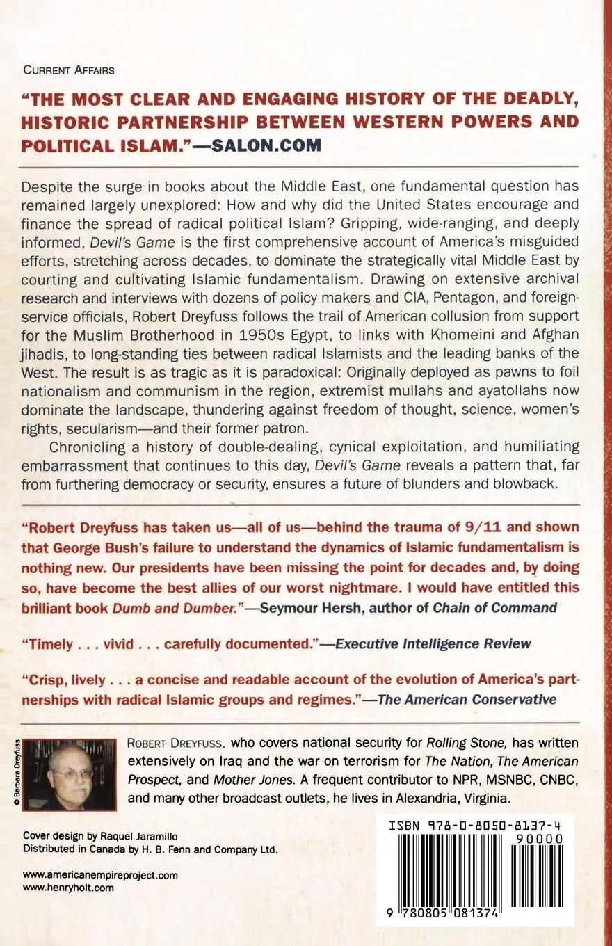 Rückseite: 9780805081374 | Devil's Game | Robert Dreyfuss | Taschenbuch | Englisch | 2000