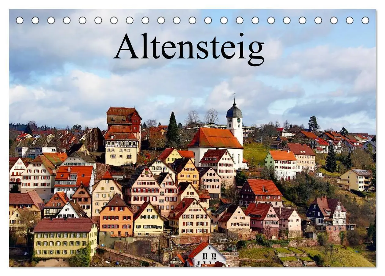 Cover: 9783435731374 | Altensteig (Tischkalender 2025 DIN A5 quer), CALVENDO Monatskalender