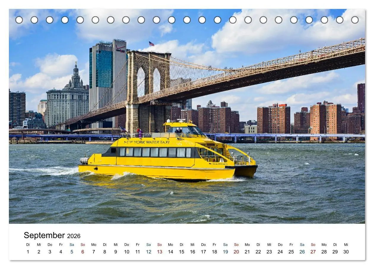 Bild: 9783457441374 | Meine Liebe New York (Tischkalender 2026 DIN A5 quer), CALVENDO...