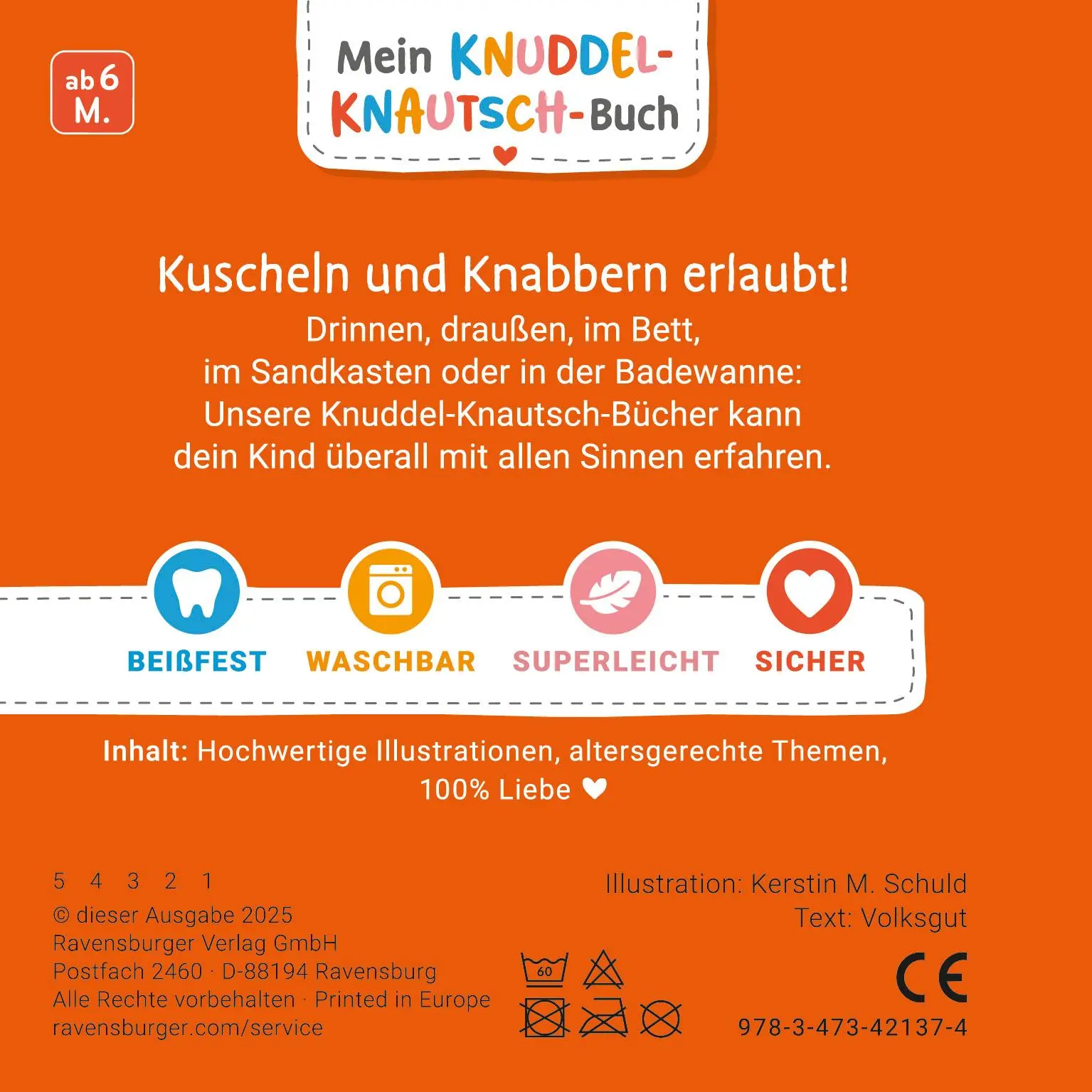 Rückseite: 9783473421374 | Mein Knuddel-Knautsch-Buch: Alle meine Kinderreime; weiches...