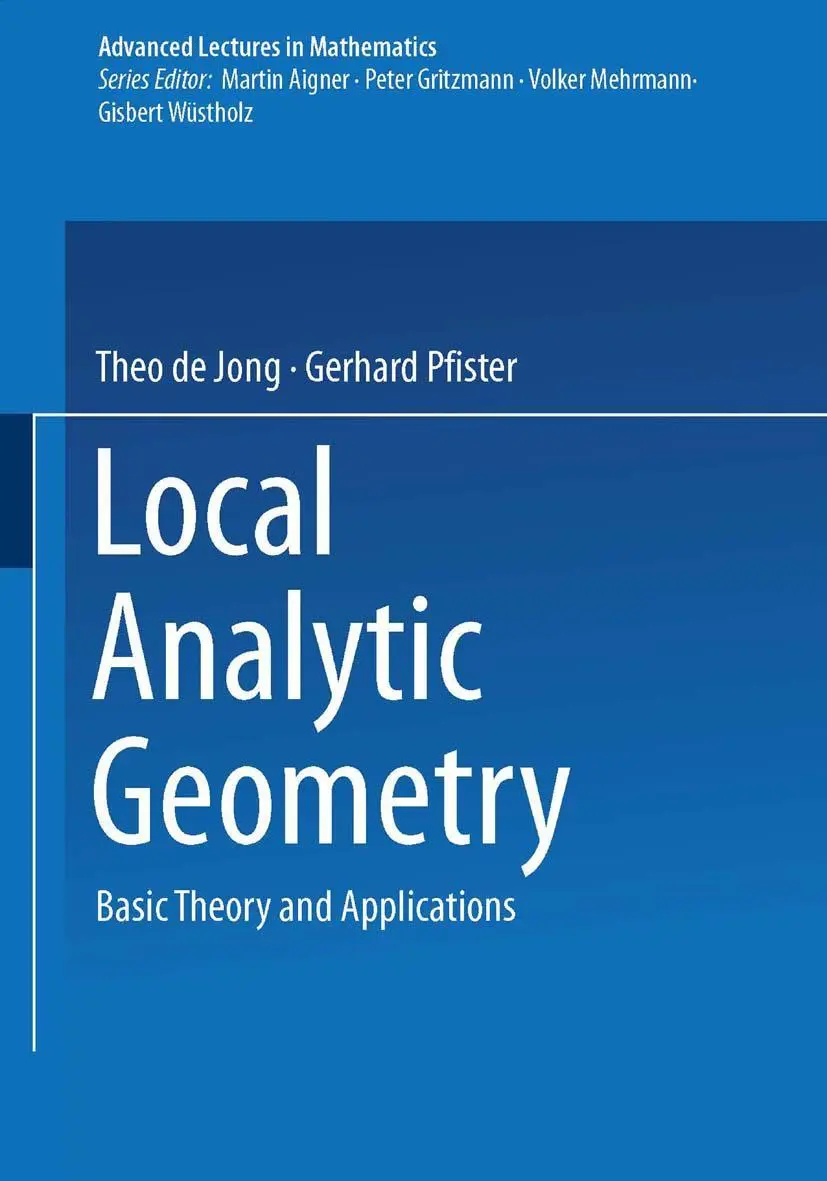 Cover: 9783528031374 | Local Analytic Geometry | Basic Theory and Applications | Jong (u. a.)