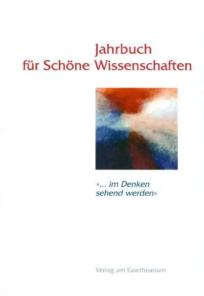 Cover: 9783723511374 | Jahrbuch für Schöne Wissenschaften. Bd.1 | Christiane Haid (u. a.)