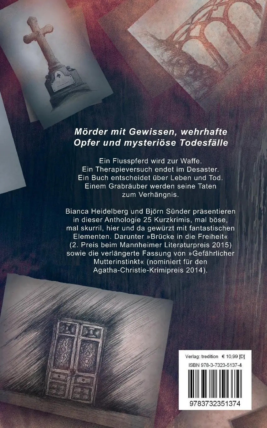 Rückseite: 9783732351374 | Mordsdelikatessen | 25 Krimihäppchen | Bianca Heidelberg (u. a.)