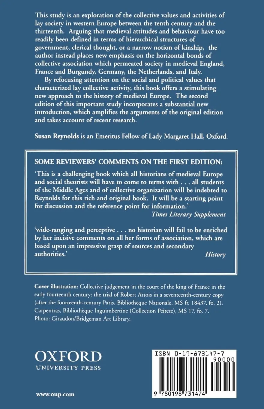 Rückseite: 9780198731474 | Kingdoms and Communities in Western Europe 900-1300 | Susan Reynolds