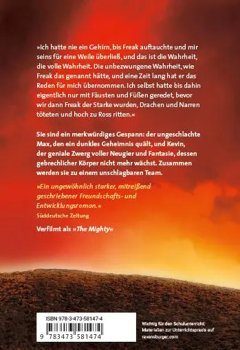 Rückseite: 9783473581474 | Freak | Verfilmt als 'The Mighty' | Rodman Philbrick | Taschenbuch
