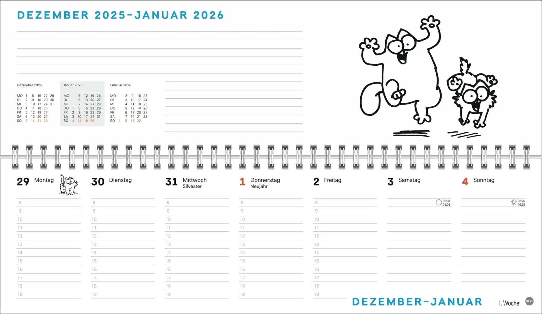 Bild: 9783756411474 | Simons Katze Büroplaner 2026 | Simon Tofield | Kalender | 112 S.