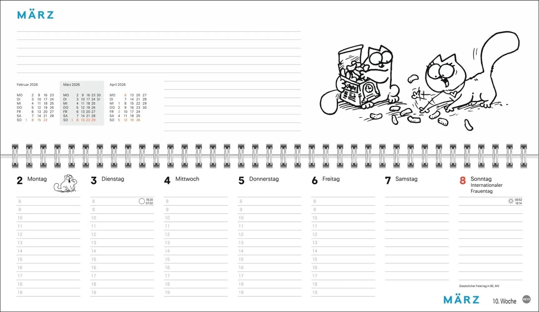Bild: 9783756411474 | Simons Katze Büroplaner 2026 | Simon Tofield | Kalender | 112 S.