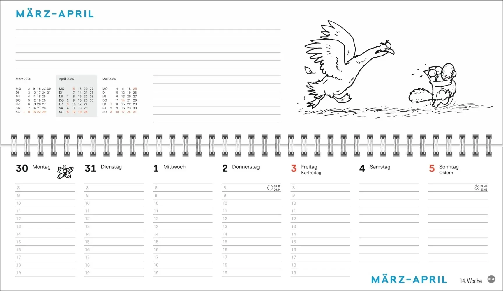 Bild: 9783756411474 | Simons Katze Büroplaner 2026 | Simon Tofield | Kalender | 112 S.