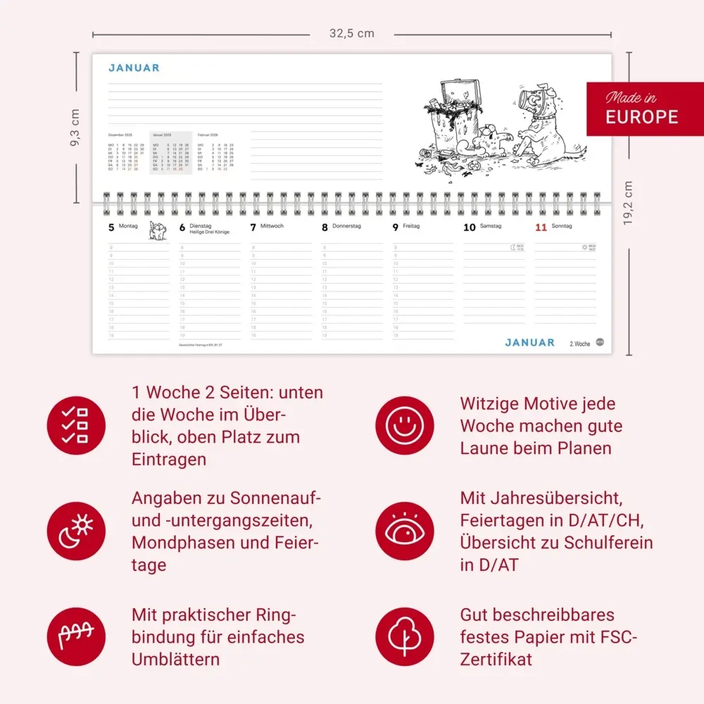 Bild: 9783756411474 | Simons Katze Büroplaner 2026 | Simon Tofield | Kalender | 112 S.