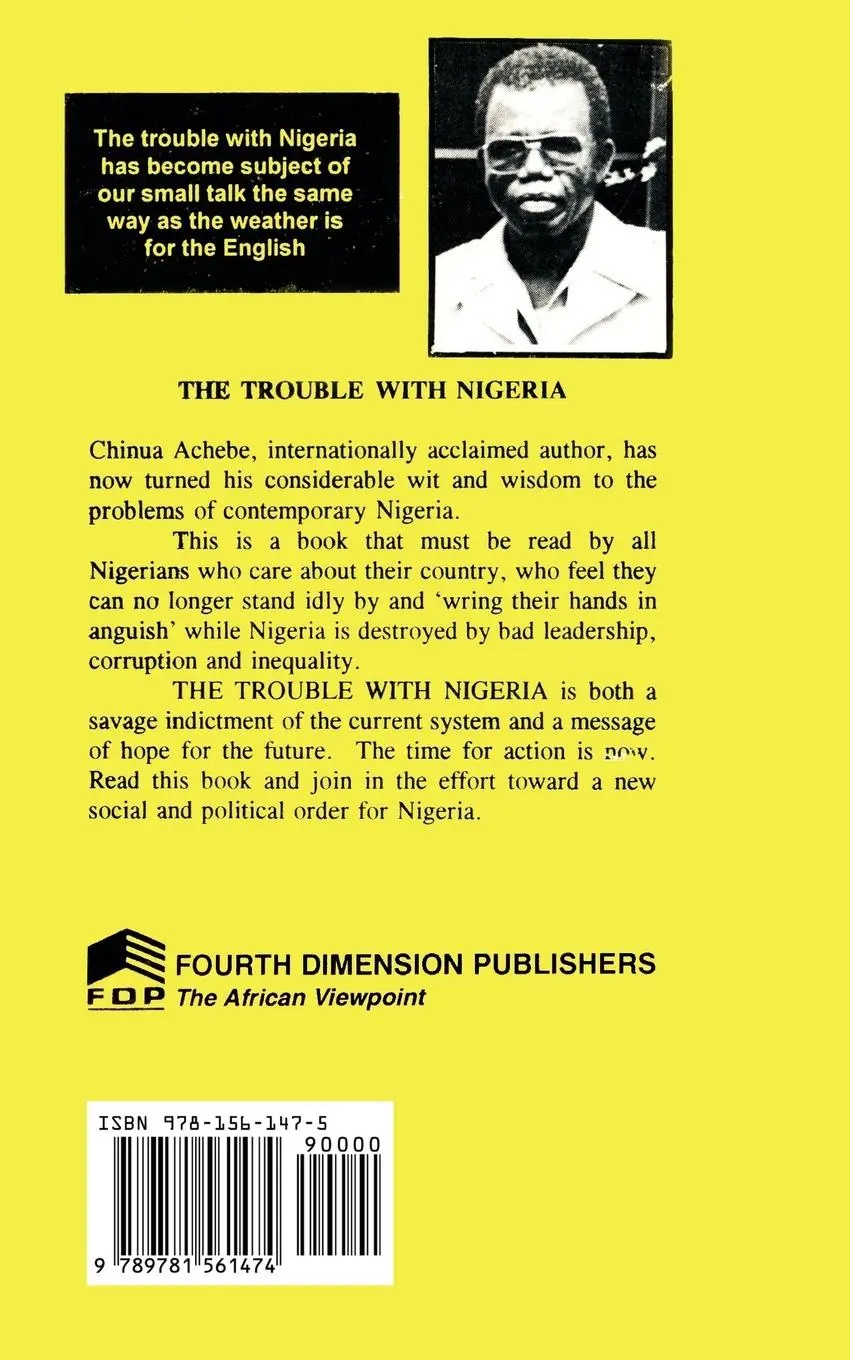 Rückseite: 9789781561474 | The Trouble with Nigeria | Chinua Achebe | Taschenbuch | Englisch