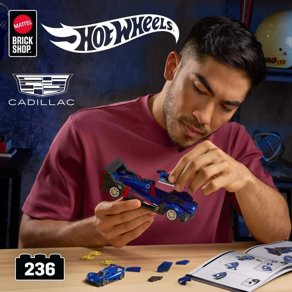 Bild: 194735331574 | Mattel Brick Shop HW SPEED SERIES CADILLAC | Offene Verpackung | JFR89