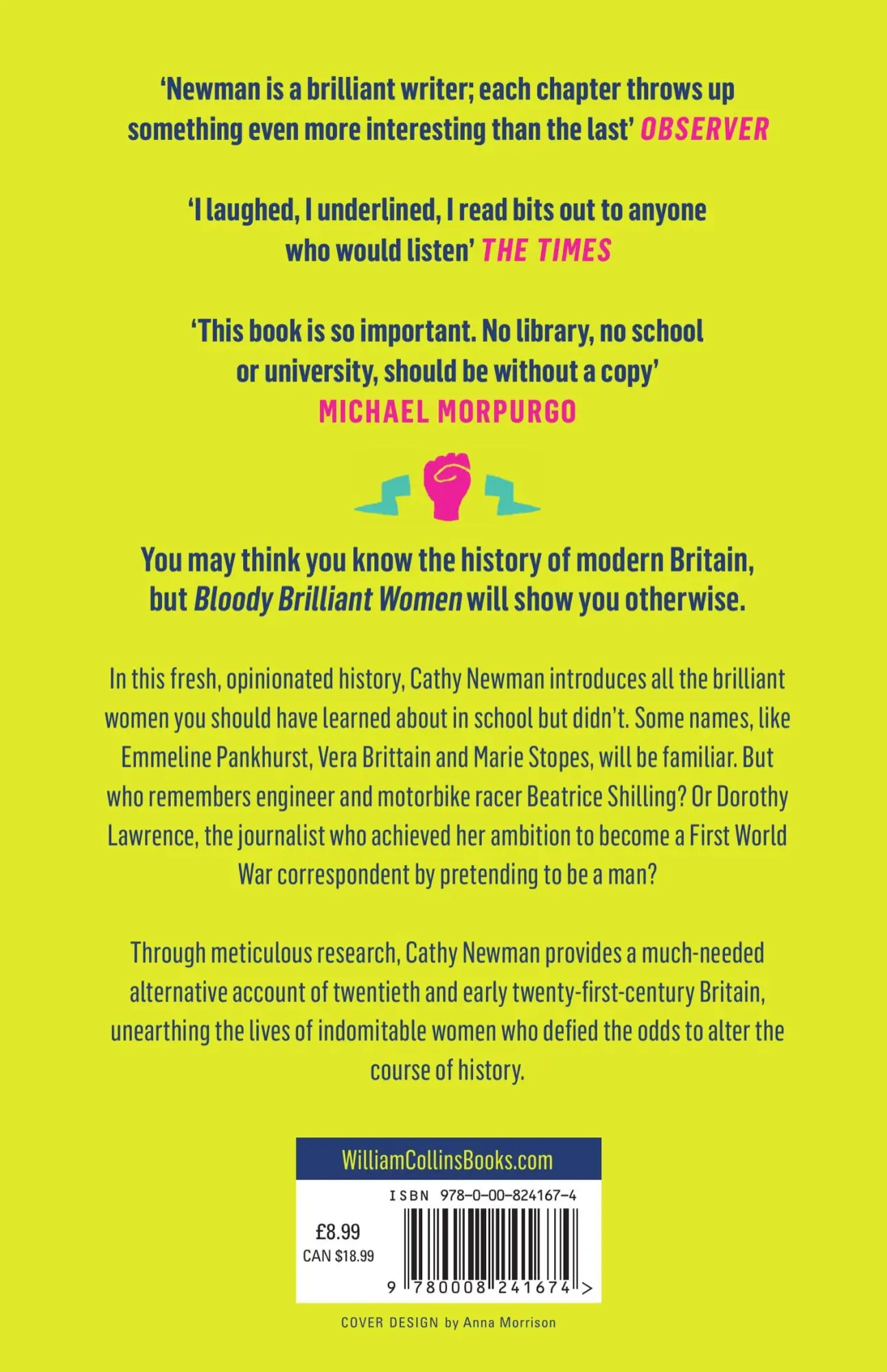 Rückseite: 9780008241674 | Bloody Brilliant Women | Cathy Newman | Taschenbuch | 384 S. | 2019