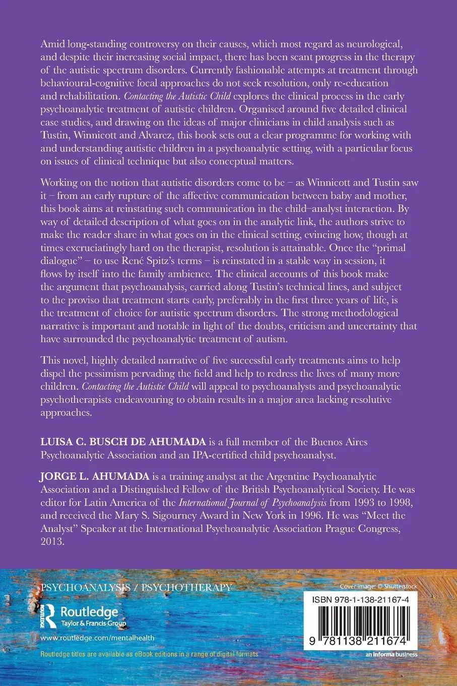 Rückseite: 9781138211674 | Contacting the Autistic Child | Jorge Ahumada (u. a.) | Taschenbuch
