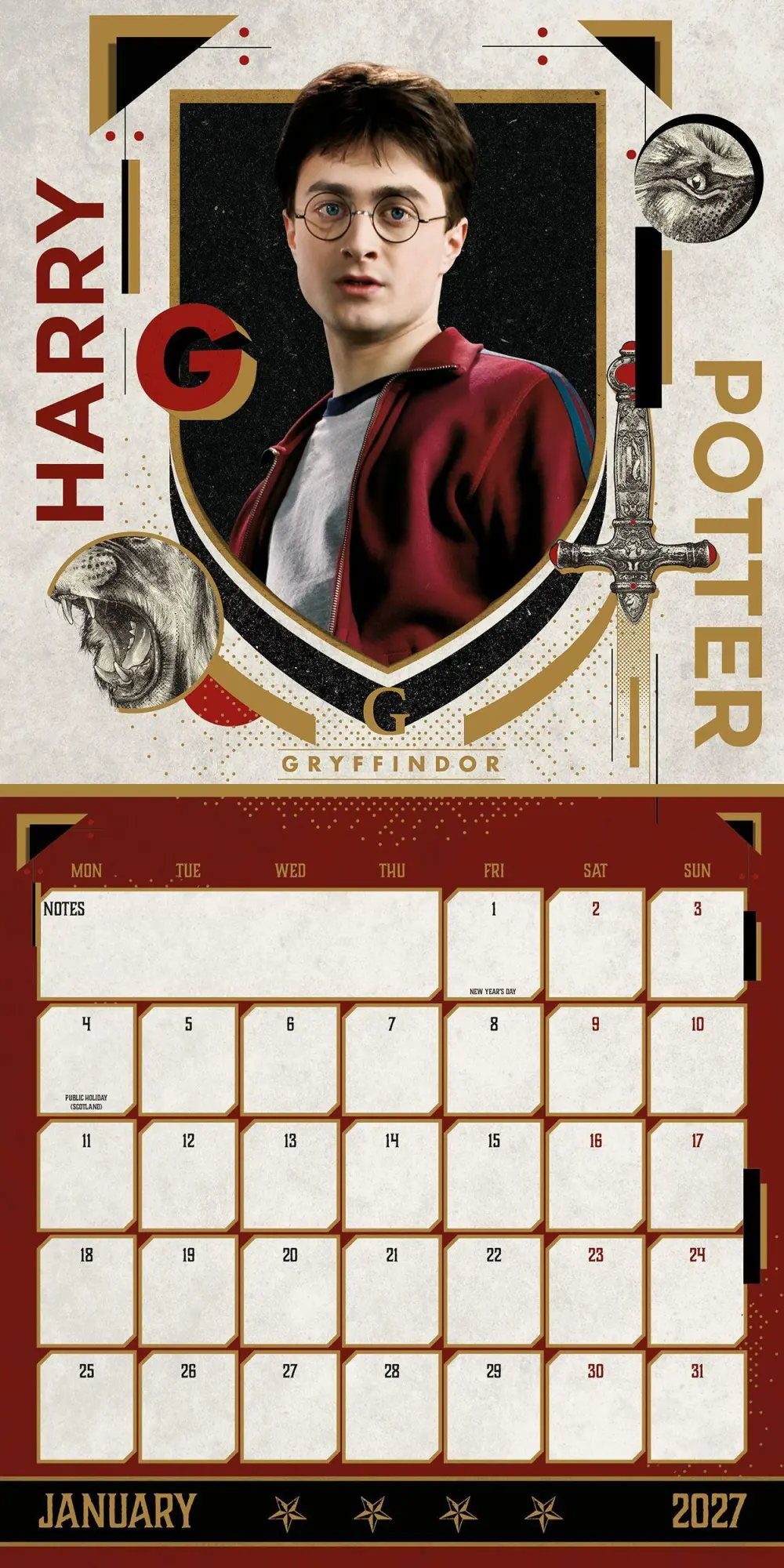Bild: 9783803531674 | Harry Potter - Offizieller Kalender 2027 - Wandkalender | Ltd | 28 S.