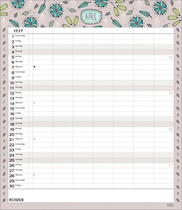 Bild: 9783819301674 | Multiplaner - Gute Laune 2027 | Verlag Korsch | Kalender | 14 S.