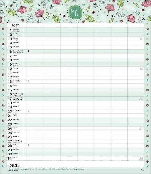Bild: 9783819301674 | Multiplaner - Gute Laune 2027 | Verlag Korsch | Kalender | 14 S.