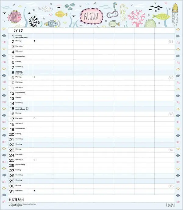 Bild: 9783819301674 | Multiplaner - Gute Laune 2027 | Verlag Korsch | Kalender | 14 S.