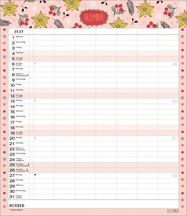 Bild: 9783819301674 | Multiplaner - Gute Laune 2027 | Verlag Korsch | Kalender | 14 S.