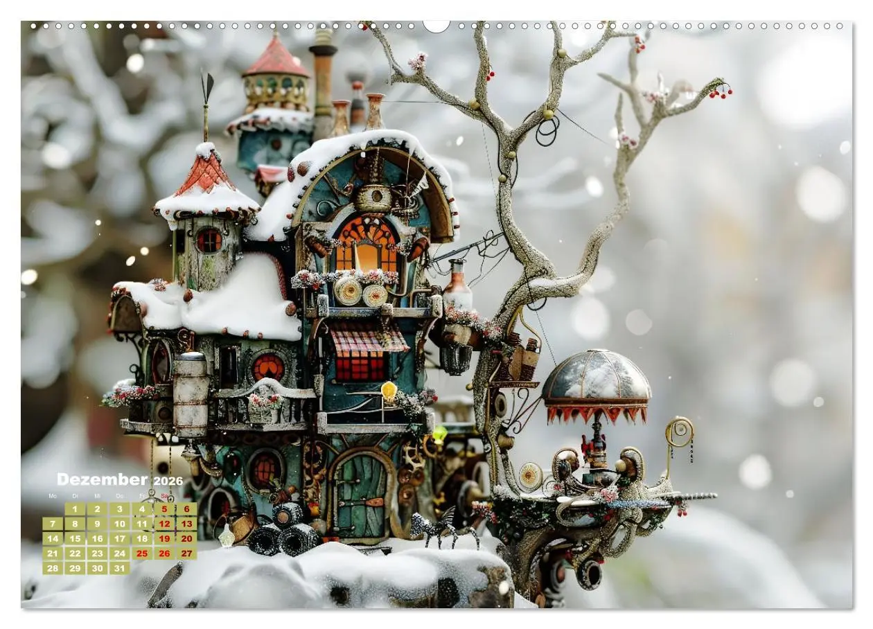 Bild: 9783457401774 | Miniaturwelt Faszinierend winzige Häuser im Steampunk-Stil...