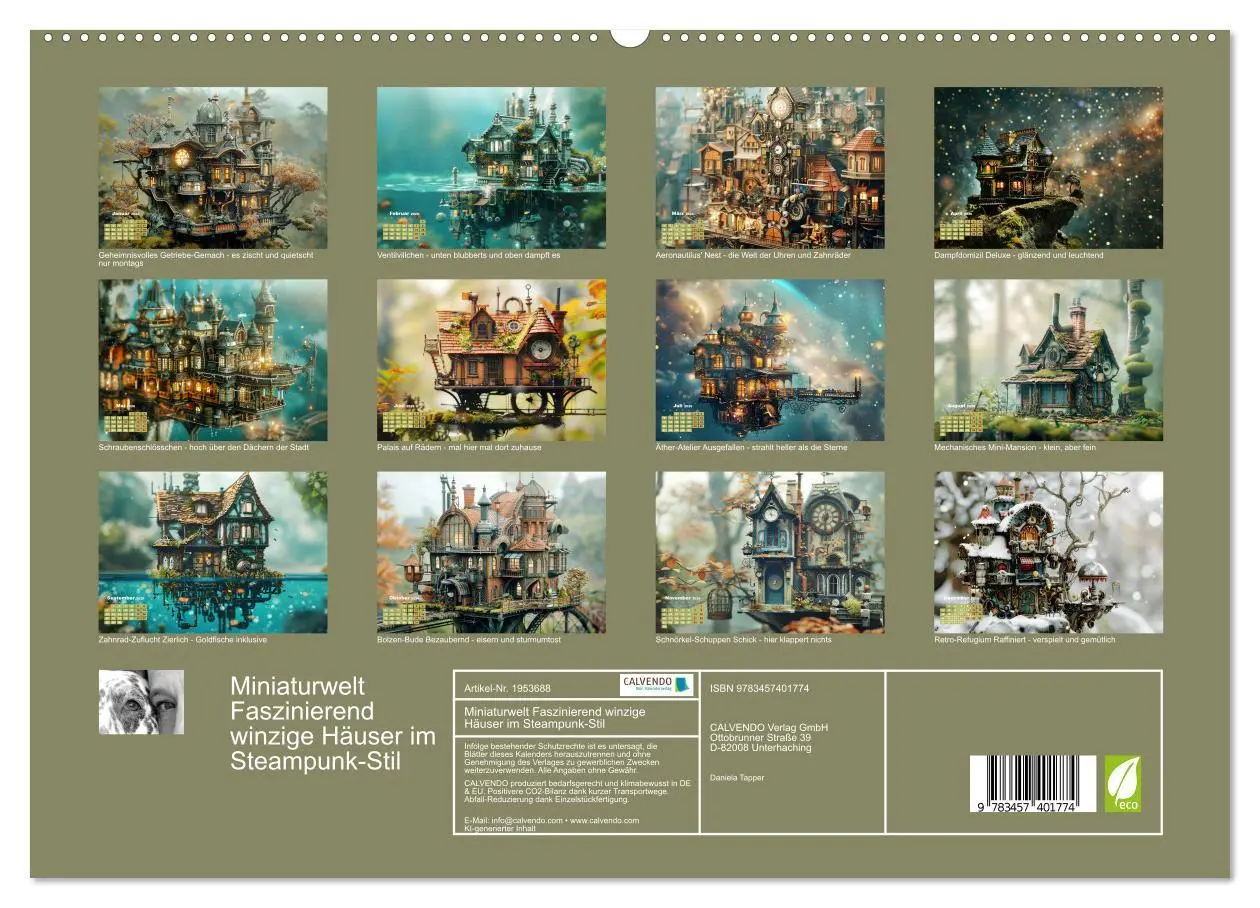 Bild: 9783457401774 | Miniaturwelt Faszinierend winzige Häuser im Steampunk-Stil...
