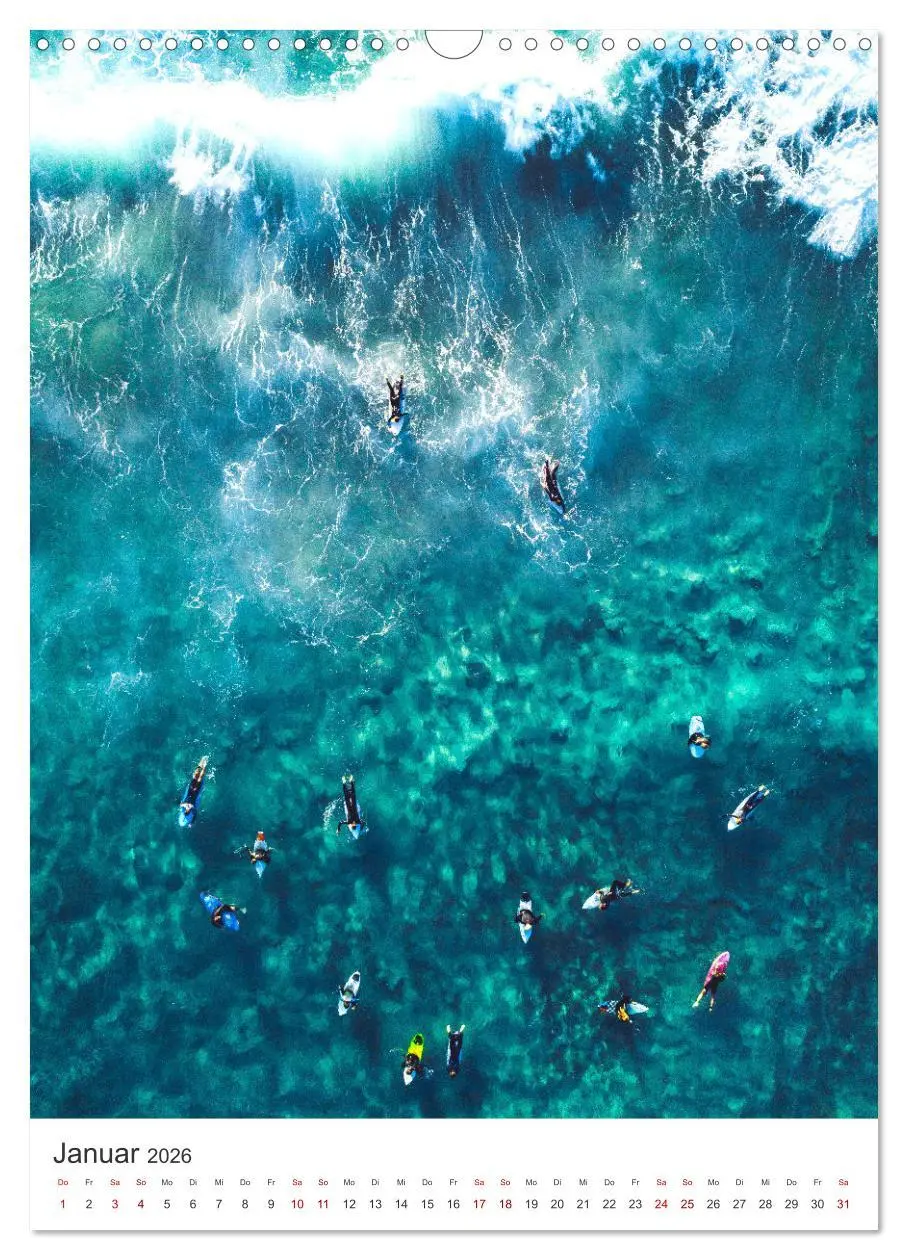 Bild: 9783516351774 | Surfen - Auf der perfekten Welle. (Wandkalender 2026 DIN A3 hoch),...