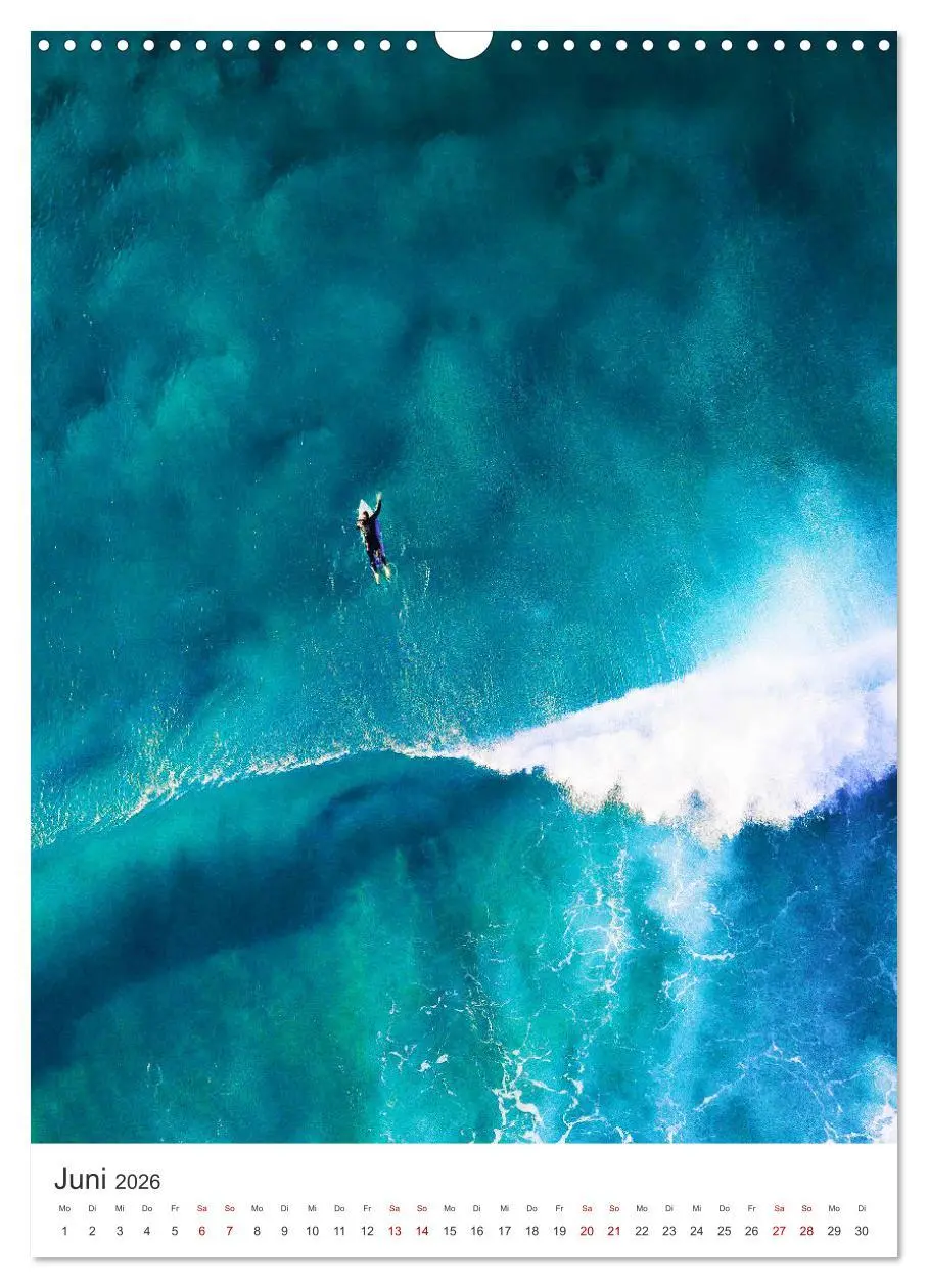 Bild: 9783516351774 | Surfen - Auf der perfekten Welle. (Wandkalender 2026 DIN A3 hoch),...
