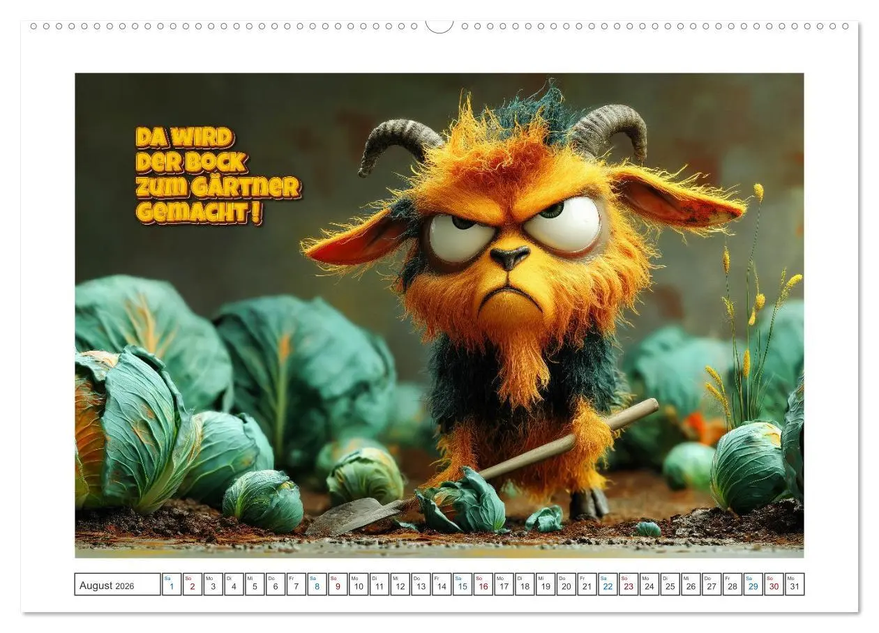 Bild: 9783516421774 | Tierisch gute Redensarten (Wandkalender 2026 DIN A2 quer), CALVENDO...