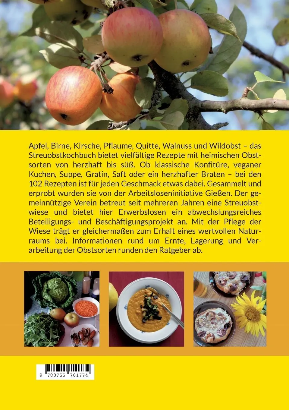 Rückseite: 9783755701774 | Das Streuobstkochbuch | Arbeitsloseninitiative Gießen e. V. | Buch