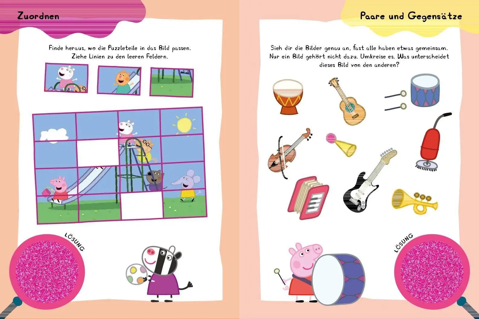 Bild: 9783849921774 | Peppa Pig - Mein Lernspielbuch mit Löselupe | Mit Löselupe | Verlag