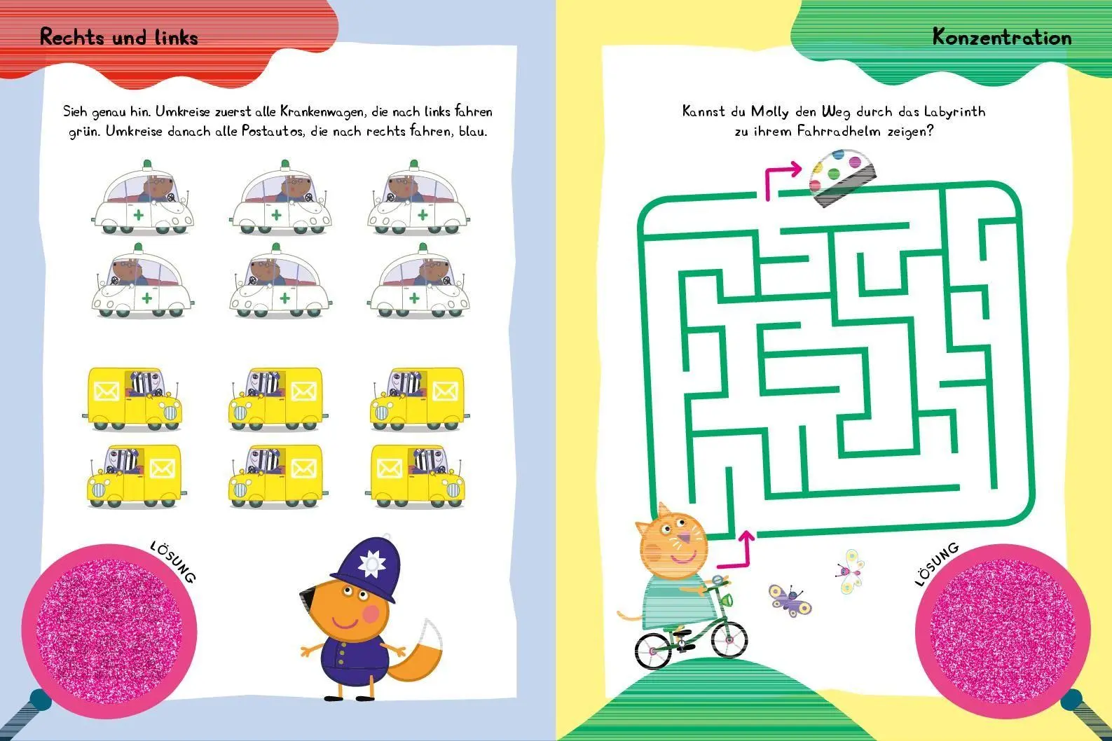 Bild: 9783849921774 | Peppa Pig - Mein Lernspielbuch mit Löselupe | Mit Löselupe | Verlag