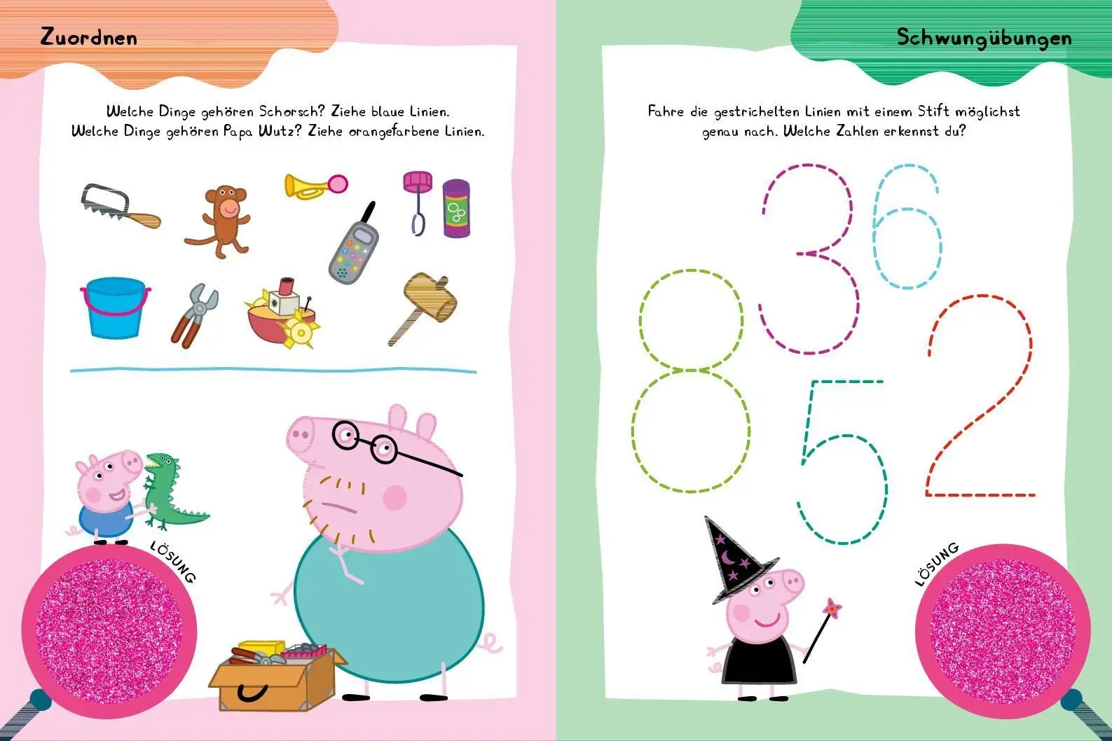 Bild: 9783849921774 | Peppa Pig - Mein Lernspielbuch mit Löselupe | Mit Löselupe | Verlag