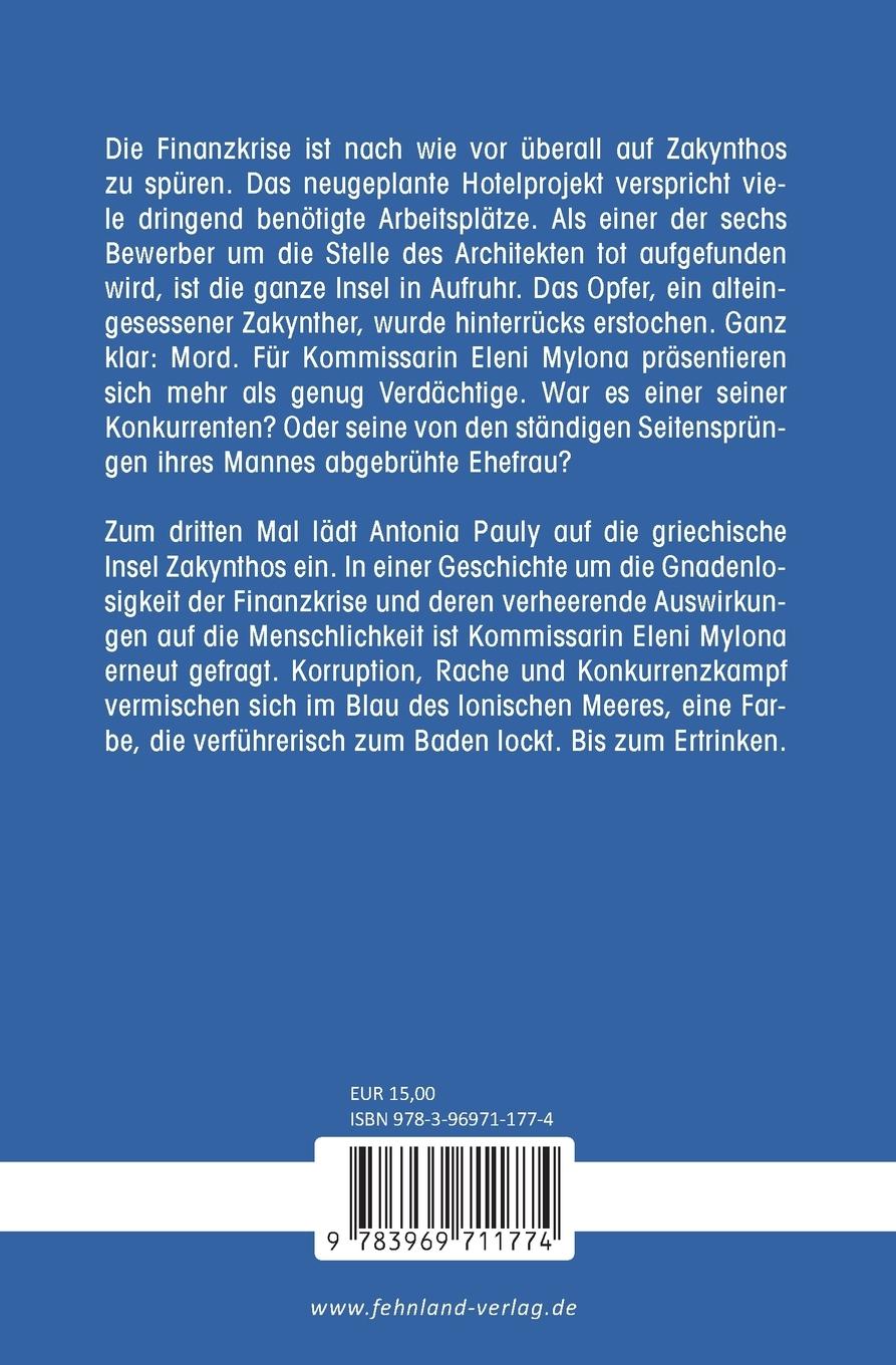 Rückseite: 9783969711774 | Lügenblau | Kommissarin Mylona und die lieben Konkurrenten | Pauly