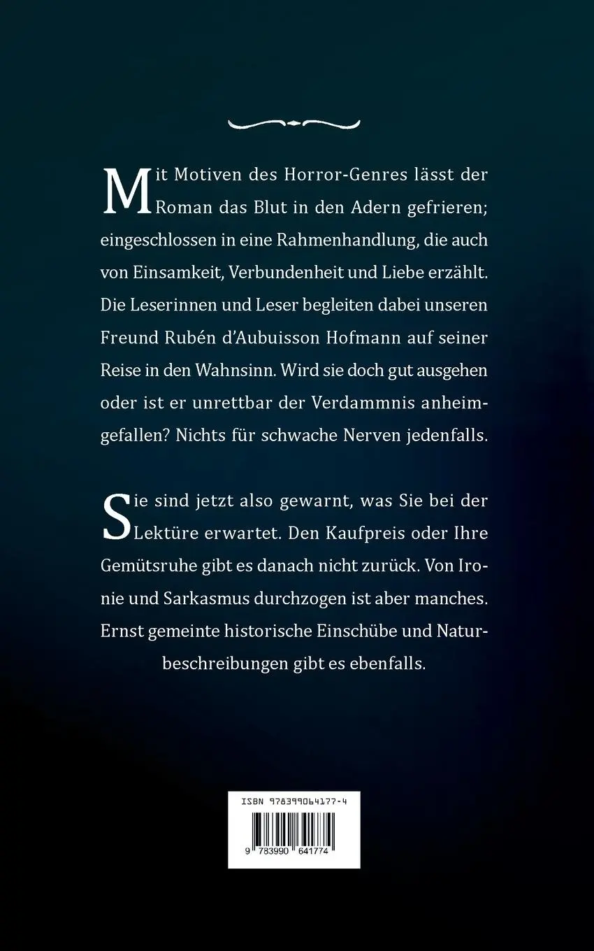 Rückseite: 9783990641774 | Der Übergang | Ein Horror-Roman | Stephan de Groote | Taschenbuch
