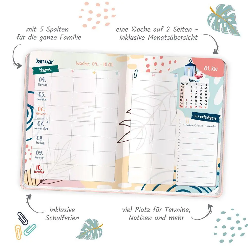 Bild: 4251901511874 | TRÖTSCH - Wochenbuch Familienplaner 2027 | Tagesplaner | KG | Kalender