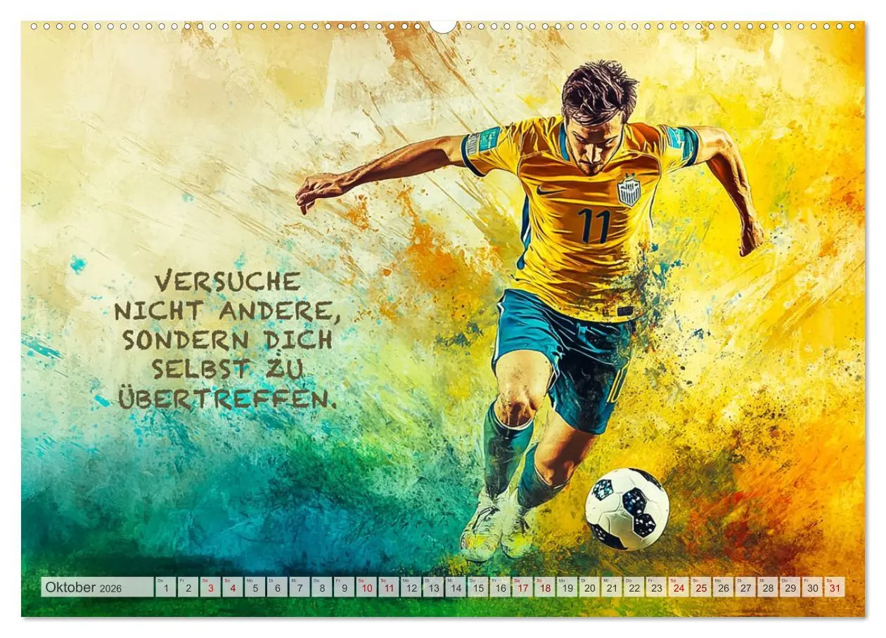 Bild: 9783457251874 | Fußball und Motivation (hochwertiger Premium Wandkalender 2026 DIN...