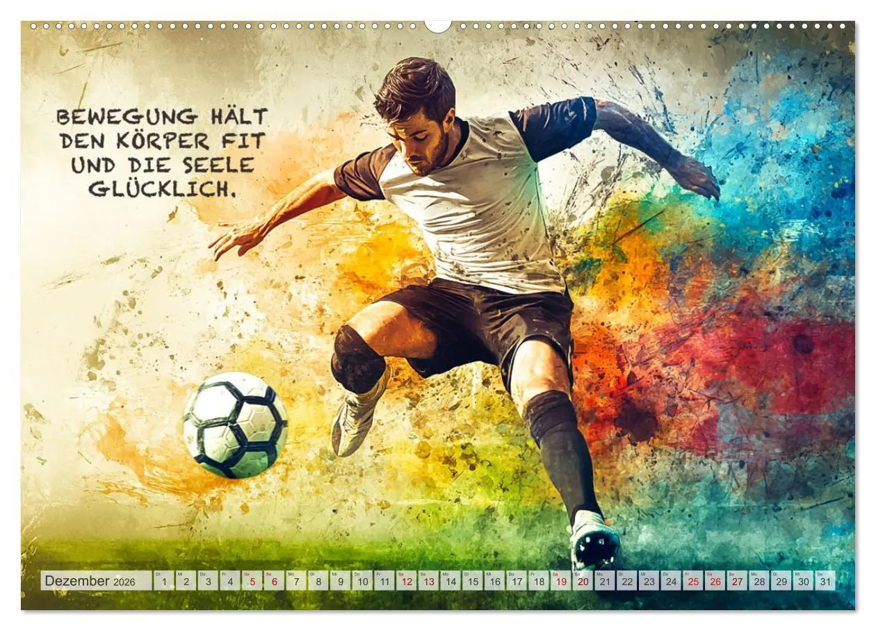 Bild: 9783457251874 | Fußball und Motivation (hochwertiger Premium Wandkalender 2026 DIN...