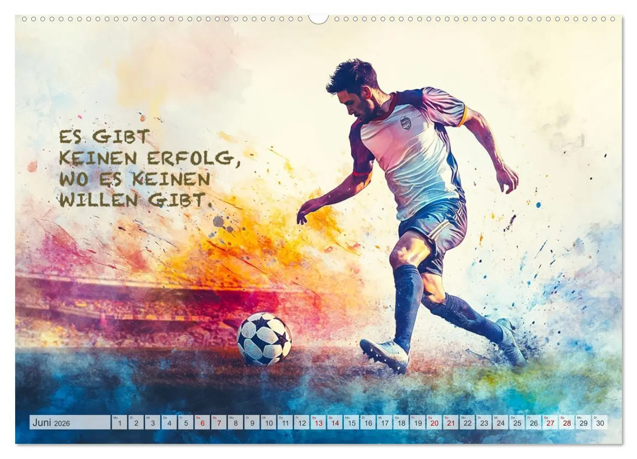 Bild: 9783457251874 | Fußball und Motivation (hochwertiger Premium Wandkalender 2026 DIN...