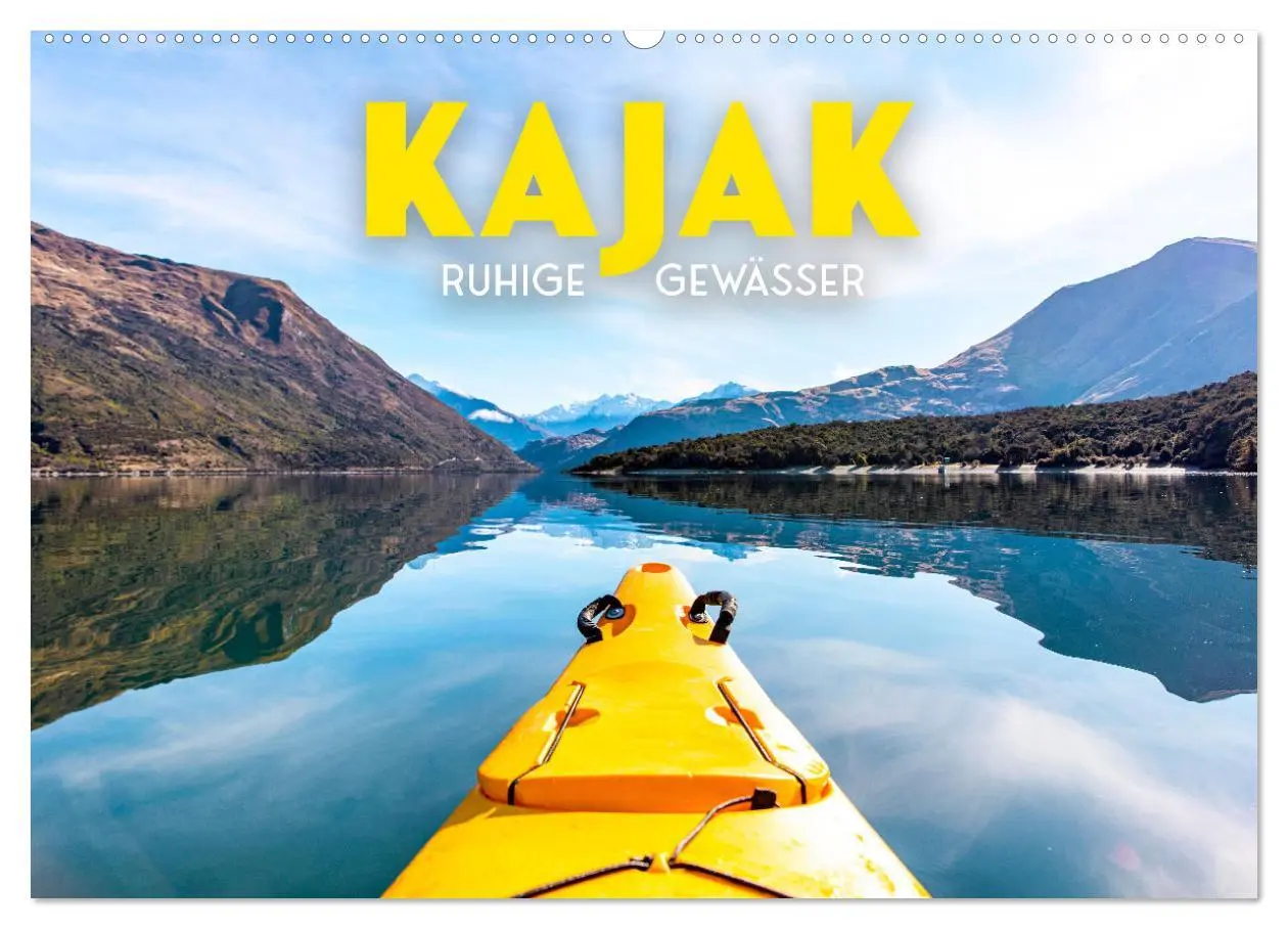 Cover: 9783457561874 | Kajak - Ruhige Gewässer (Wandkalender 2026 DIN A2 quer), CALVENDO...