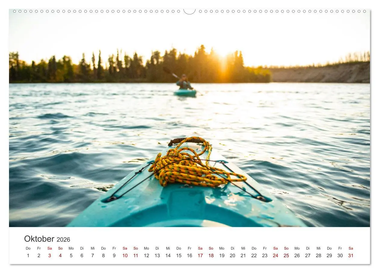 Bild: 9783457561874 | Kajak - Ruhige Gewässer (Wandkalender 2026 DIN A2 quer), CALVENDO...