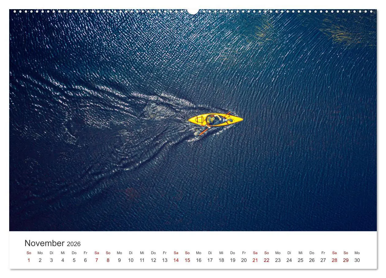 Bild: 9783457561874 | Kajak - Ruhige Gewässer (Wandkalender 2026 DIN A2 quer), CALVENDO...