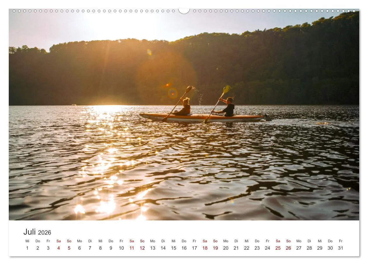 Bild: 9783457561874 | Kajak - Ruhige Gewässer (Wandkalender 2026 DIN A2 quer), CALVENDO...