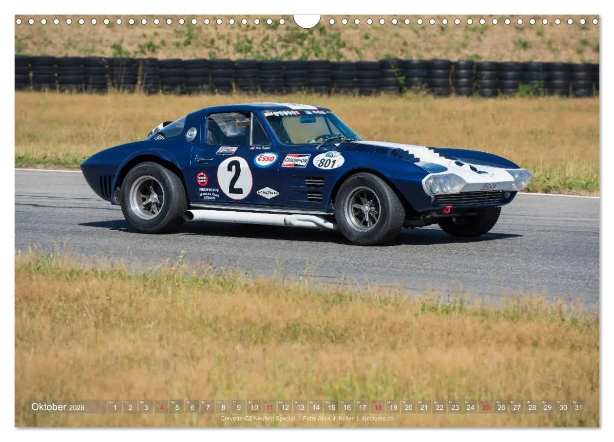 Bild: 9783516031874 | Corvette - Die US Ikone 2026 (Wandkalender 2026 DIN A3 quer),...