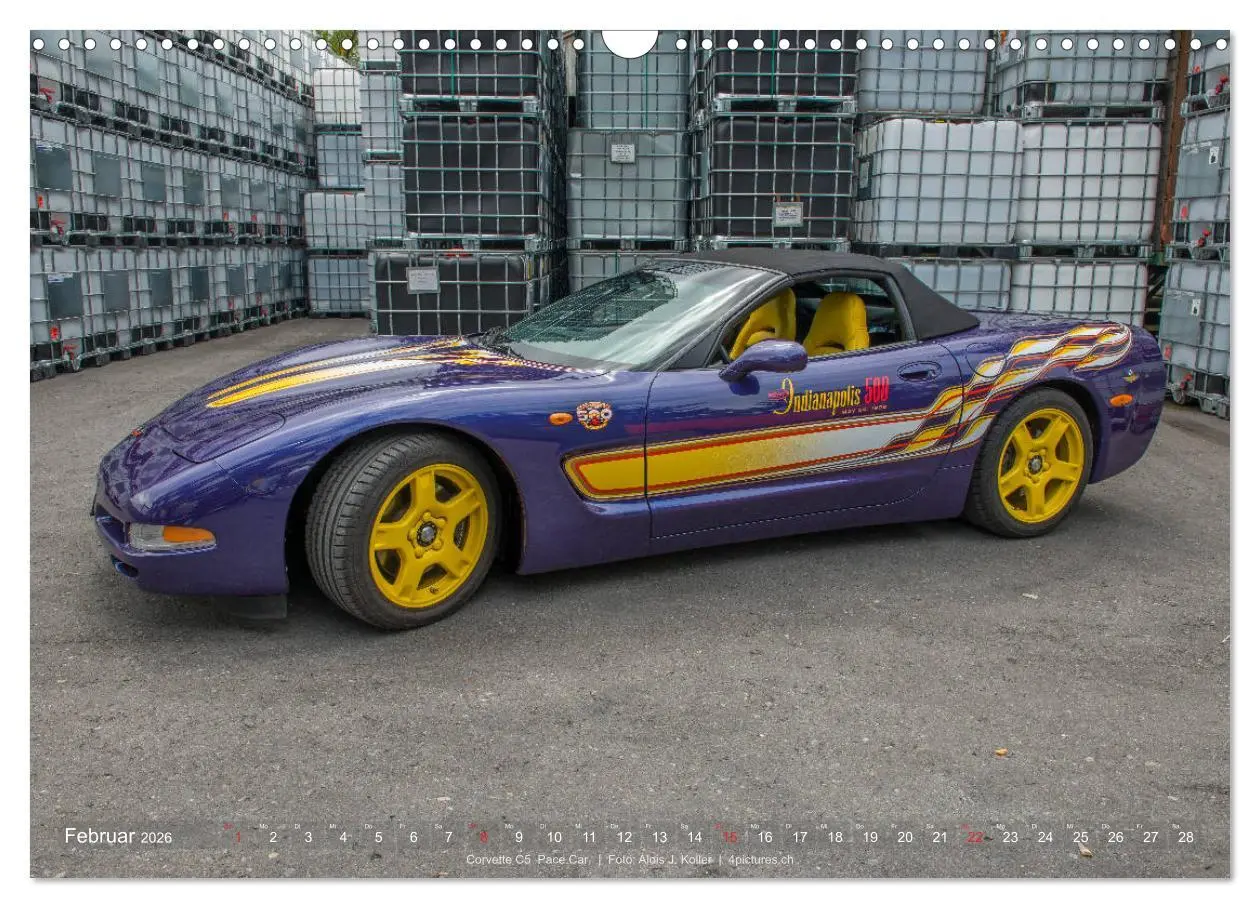 Bild: 9783516031874 | Corvette - Die US Ikone 2026 (Wandkalender 2026 DIN A3 quer),...