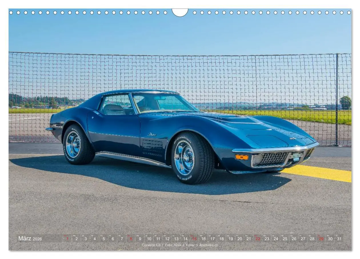 Bild: 9783516031874 | Corvette - Die US Ikone 2026 (Wandkalender 2026 DIN A3 quer),...