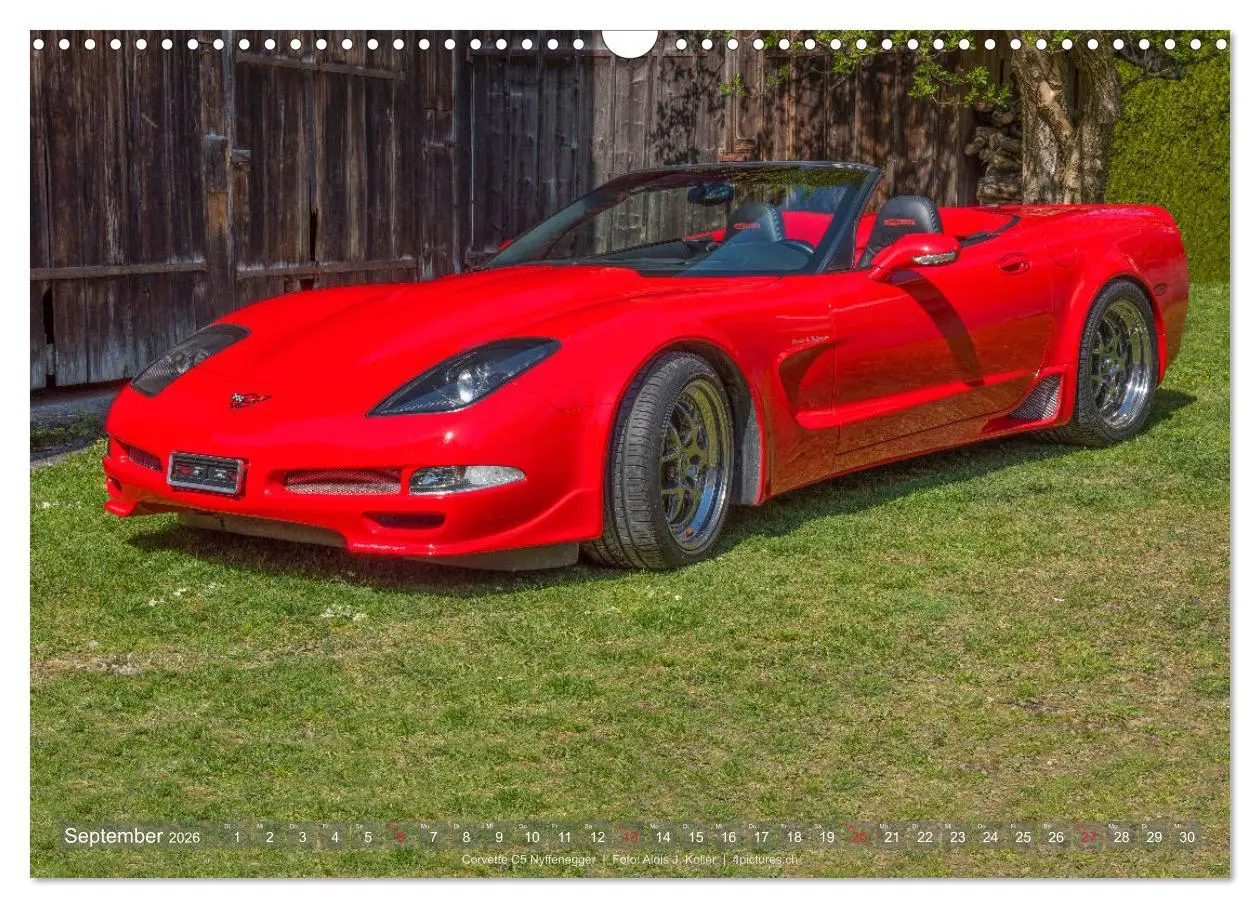 Bild: 9783516031874 | Corvette - Die US Ikone 2026 (Wandkalender 2026 DIN A3 quer),...