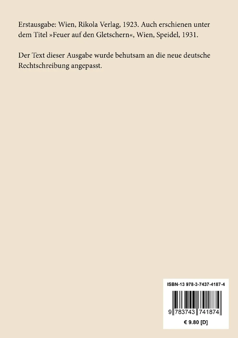 Rückseite: 9783743741874 | Die Feuerbutze | Paul Busson | Taschenbuch | Paperback | 244 S. | 2021