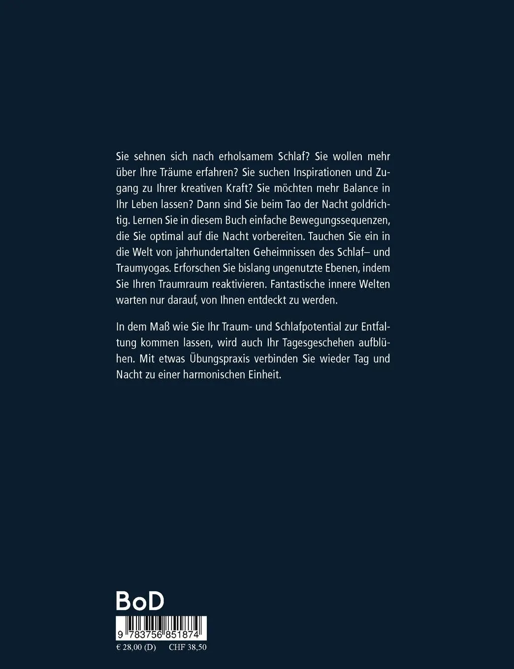 Rückseite: 9783756851874 | Tao der Nacht | Die Kraft der inneren Ordnung | Kai Schoppe | Buch