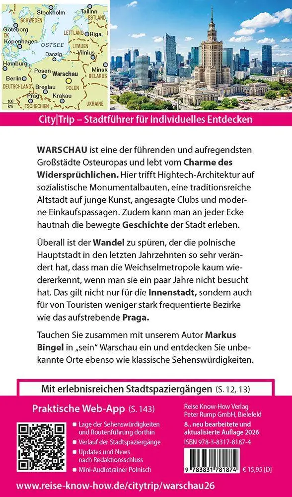 Bild: 9783831781874 | Reise Know-How CityTrip Warschau | Markus Bingel | Taschenbuch | 2026