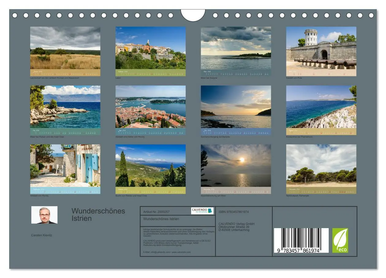 Bild: 9783457861974 | Wunderschönes Istrien (Wandkalender 2026 DIN A4 quer), CALVENDO...